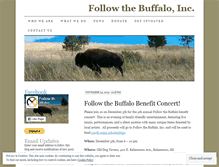 Tablet Screenshot of followthebuffalo.org